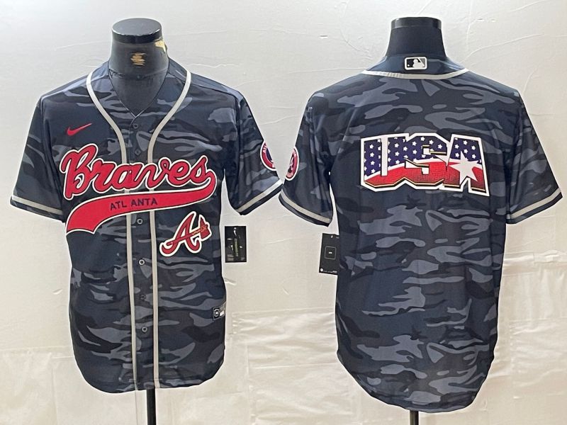 Men Atlanta Braves Blank Camo Jointly 2024 Nike MLB Jersey style 4->atlanta braves->MLB Jersey